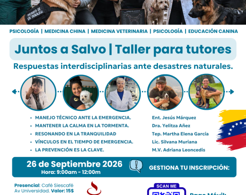 Juntos a salvo Taller para tutores Respuesta interdisciplinaria ante un desastre natural
